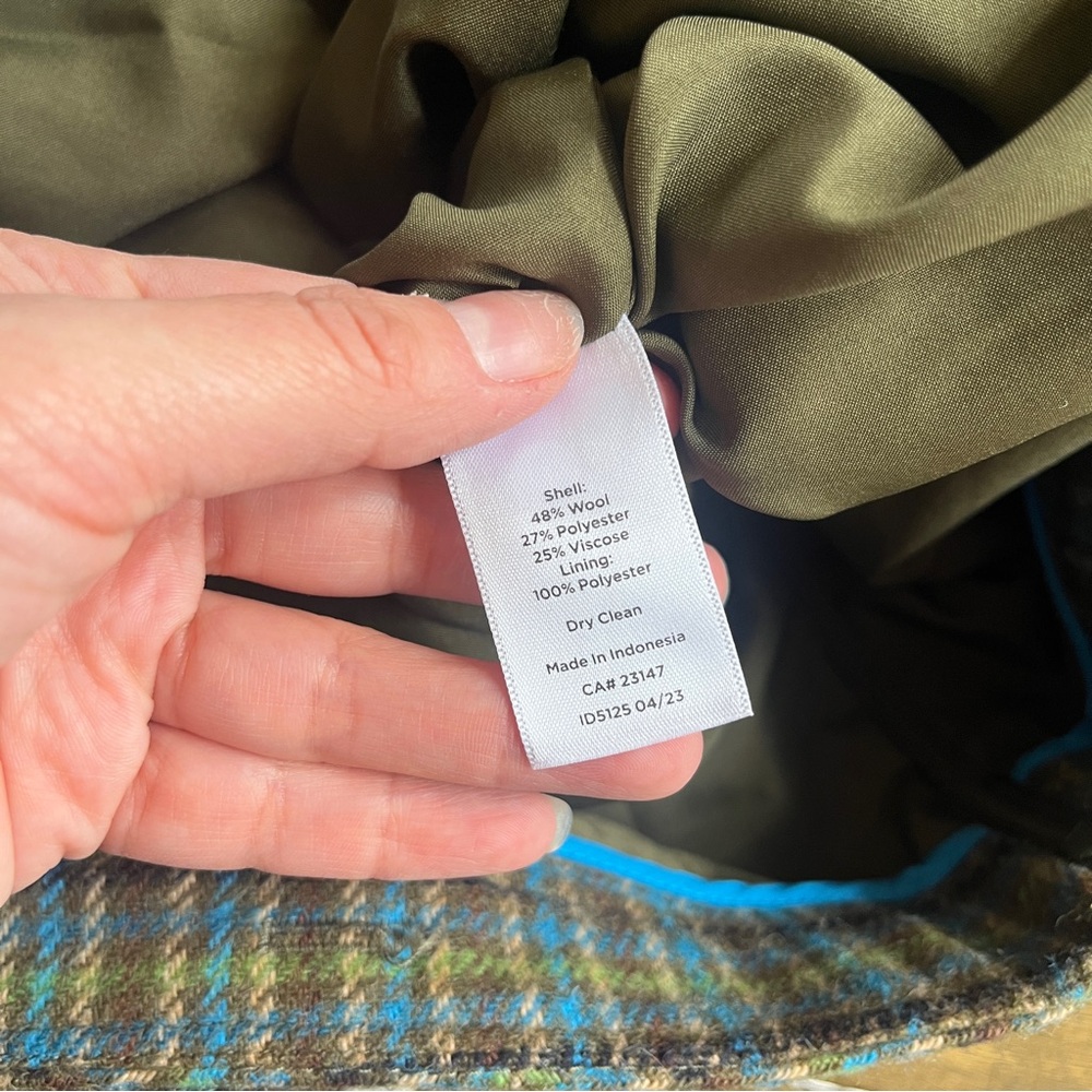 Talbots NWT Plaid A-Line Skirt Petite 4P Wool Blend Lined Work‎ Office - Picture 11 of 12